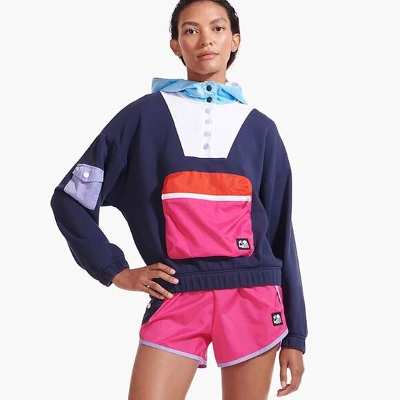 STAUD X NEW BALANCE Fuchsia Pink  Shorts - Picture 6 of 14